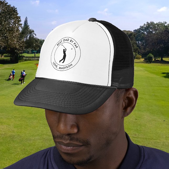 Boné Melhor Pai Por Nome Personalizado De Golfer Par Pe (Criador carregado)