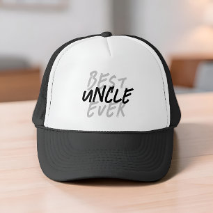 Boné Melhor Tio de Todos os Tempos Moderno Preto e Bran
