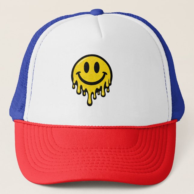 Boné Melting Smiley Face Foam Trucker Cap (Frente)