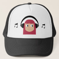 Menina bonito de Dee Jay dos desenhos animados com