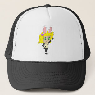 Boné menina coelho chibi