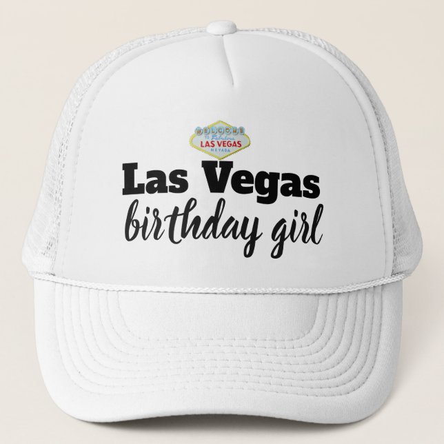 Boné Menina do aniversário de Las Vegas (Frente)