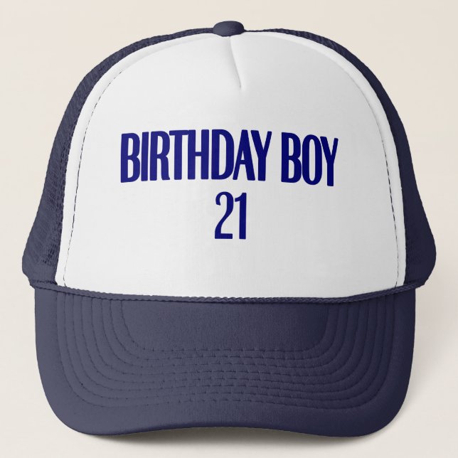 Boné Menino 21 do aniversário (Frente)