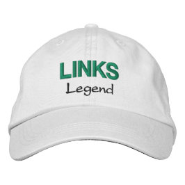 Boné Mens Fashion Funny Novelty Golf LINKS LEGENDA Embr