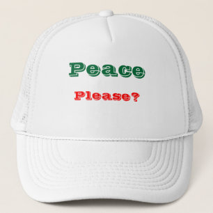 Boné Mensagem de chapéus do camionista da paz