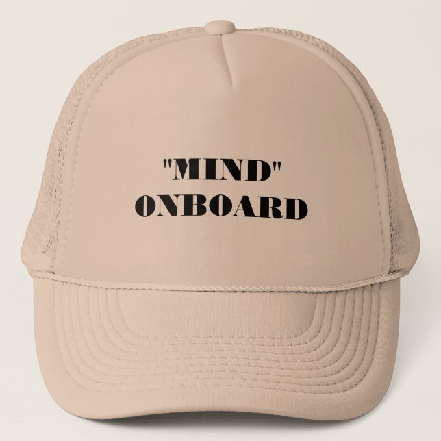 Boné Mente no chapéu do caminhoneiro do Conselho (Frente)