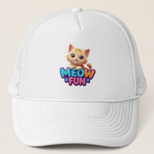 Boné Meow Fun - Chapéu de Gato Olhar Doce