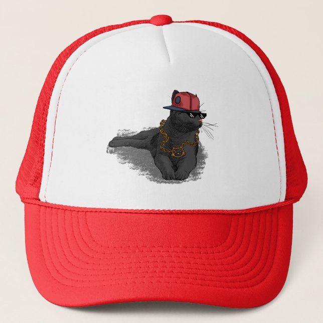 Boné Meow Town Trucker Hat (Frente)