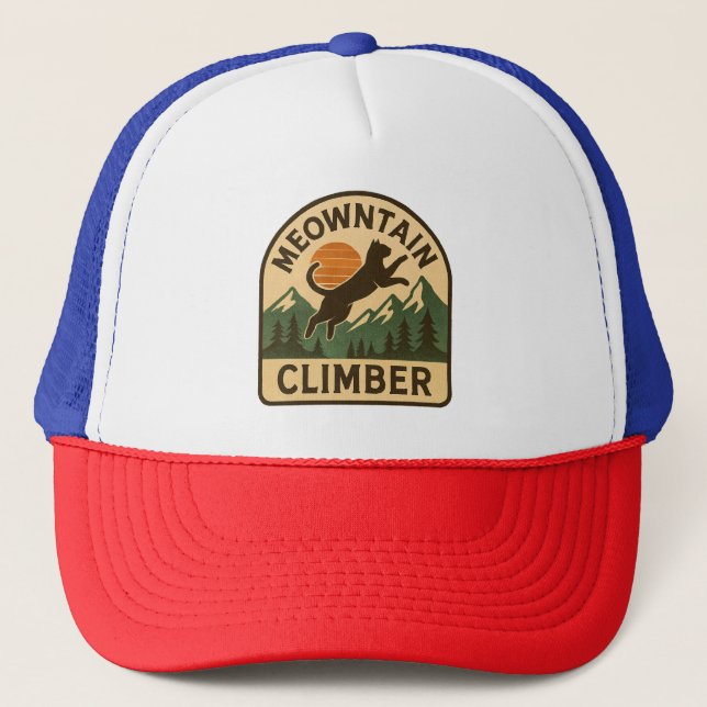 Boné Meowntain Climber Trucker Hat (Frente)