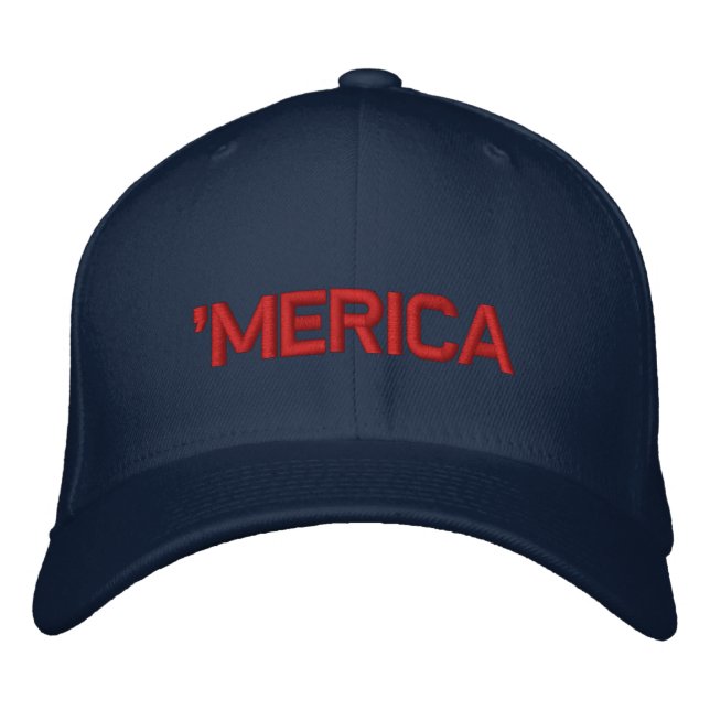 Boné 'MERICA Embroiderou Chapéu (Frente)