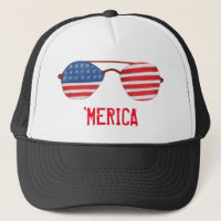 "Merica Sunglass Trucker Hat