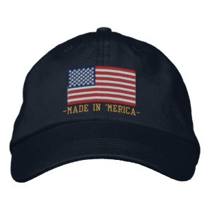 Boné 'MERICA USA Stars 'n Stripes FLAG Embroiderme