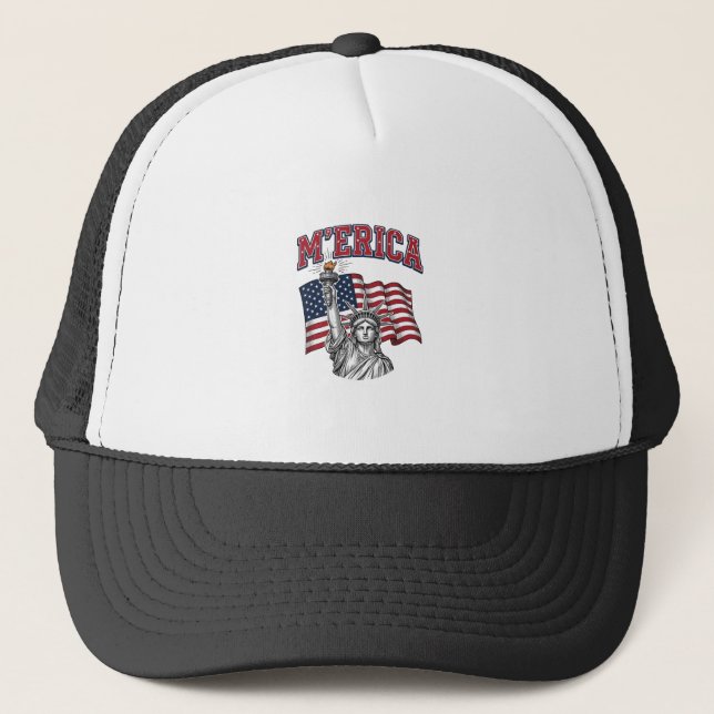 Boné MERICA Vintage Liberdade Patriótica (Frente)