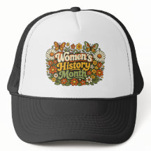 Mês da História da Mulher Retro 70s Floral Groovy