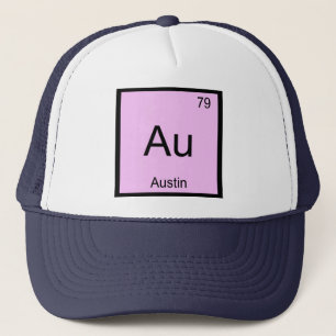 Boné Mesa Periódica do Elemento de Química do Nome Au