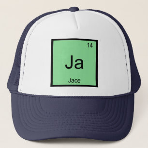 Boné Mesa Periódica do Elemento de Química do Nome Jace
