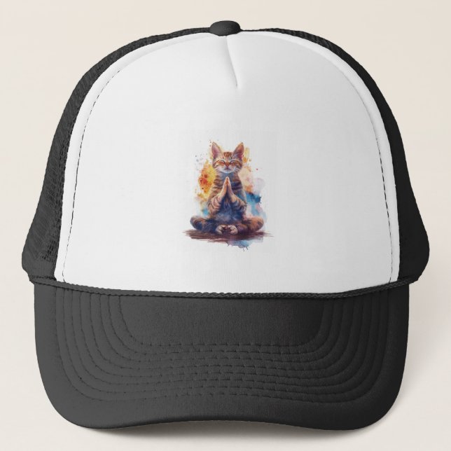 Boné Mestre de Yoga de Gato (Frente)