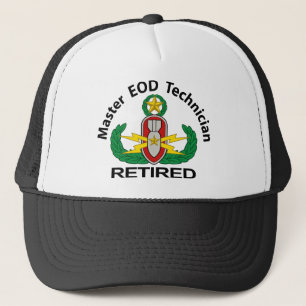 Boné Mestre EOD na cor aposentada