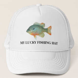 Boné Meu chapéu afortunado da pesca