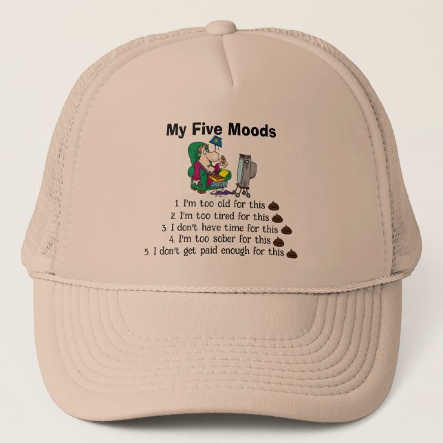 Boné Meu Chapéu De Caminhoneiro De Cinco Moods (Frente)