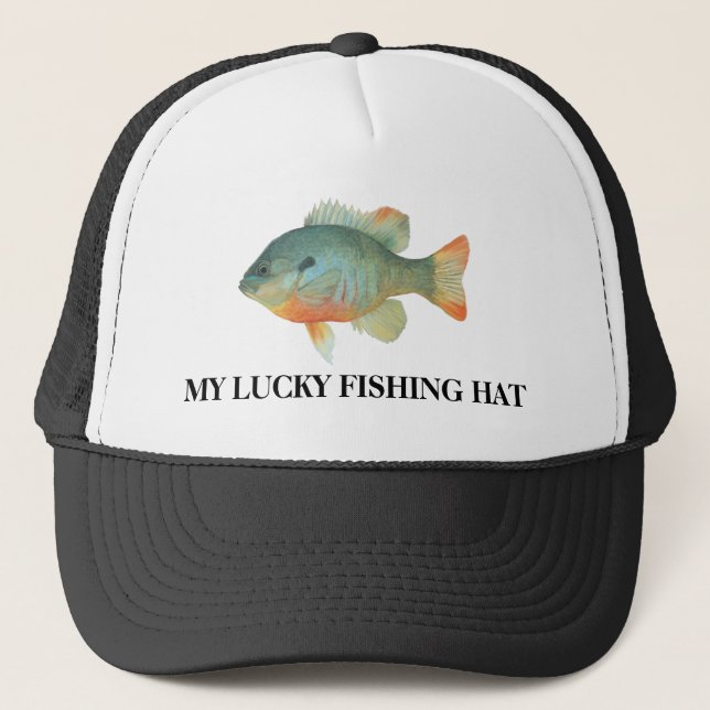 Boné Meu Chapéu De Pesca Sortudo (Frente)