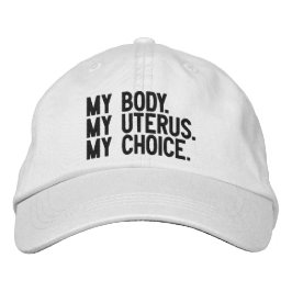 Boné Meu corpo meu útero minha escolha minimalista pret
