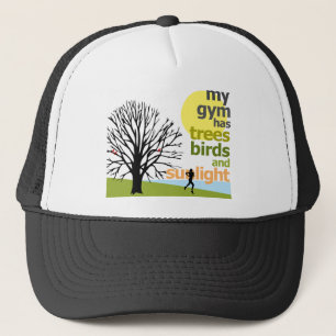 Boné Meu Gym tem árvores