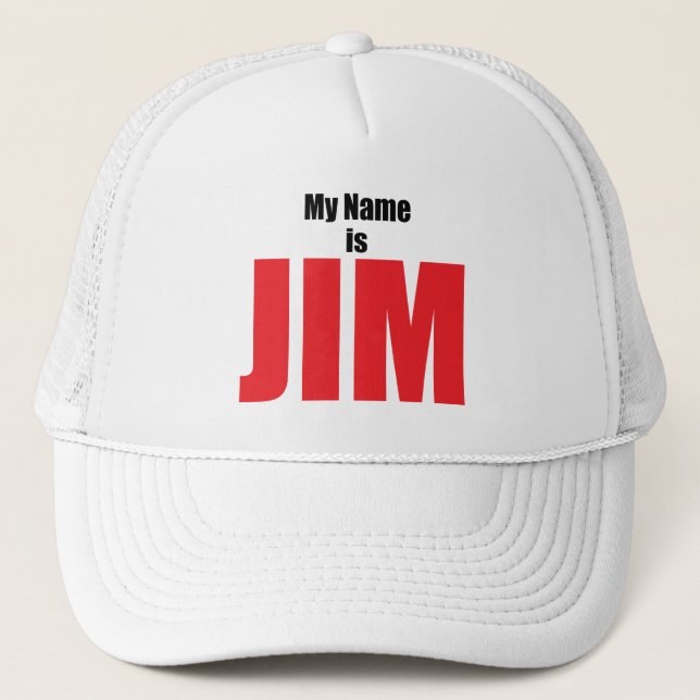 Boné Meu nome é Jim (Frente)