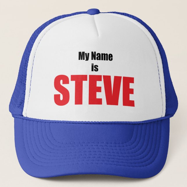 Boné Meu nome é Steve (Frente)