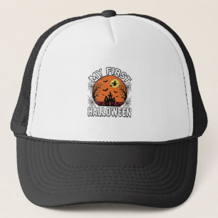 Boné Meu Primeiro Halloween Camisa Vintage para Criança