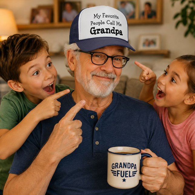 Boné Meus Pessoas Favoritas Me Chamam de Vovô Presente  (Criador carregado)