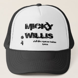 Boné MICKY WILLIS, vale estreito de marga beija todos,