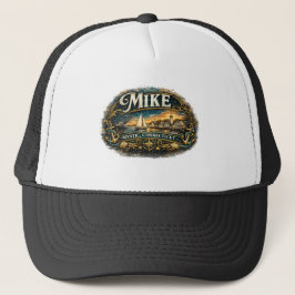 Boné Mike Mystic Connecticut Nome Náutico Vintage