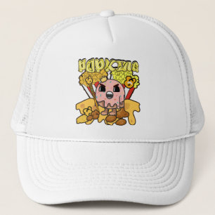 Boné Mikitiez anime popcornando queijo caramelo engraça