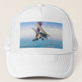 Boné militar da aviação do biplano de WWI