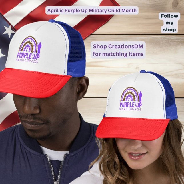 Boné Militares - Criança Militar Assustada (Criador carregado)