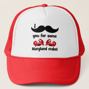 Boné Mim bigode você para alguns caranguejos de