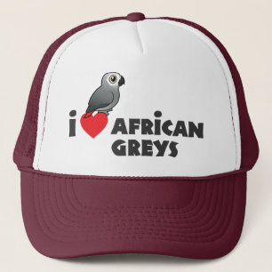 Boné Mim cinzas africanos do coração