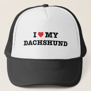 Boné Mim coração meu chapéu do camionista do Dachshu
