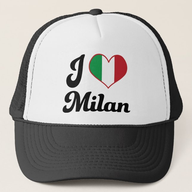 Boné Mim coração Milão Italia (amor) (Frente)