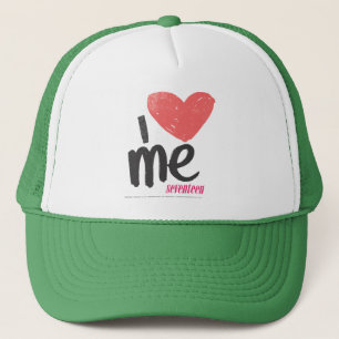 Boné Mim coração mim cor-de-rosa