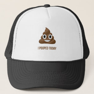 Boné Mim de Pooped Emoticon engraçado hoje