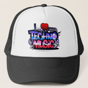 Boné Mim música de Techno do coração
