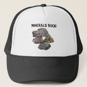 Boné Minerais Rock Collectors Engraçado Hat