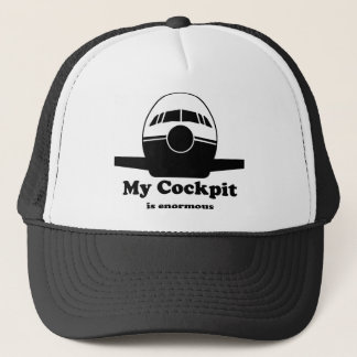 Boné Minha cabina do piloto é enorme
