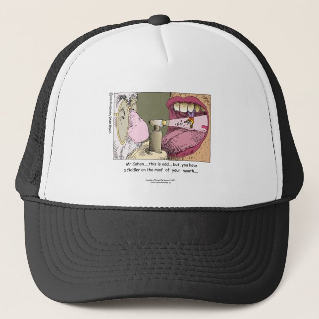 Boné Minha Cap Fiddler On Roof Cap Judaica (Engraçado) (Frente)