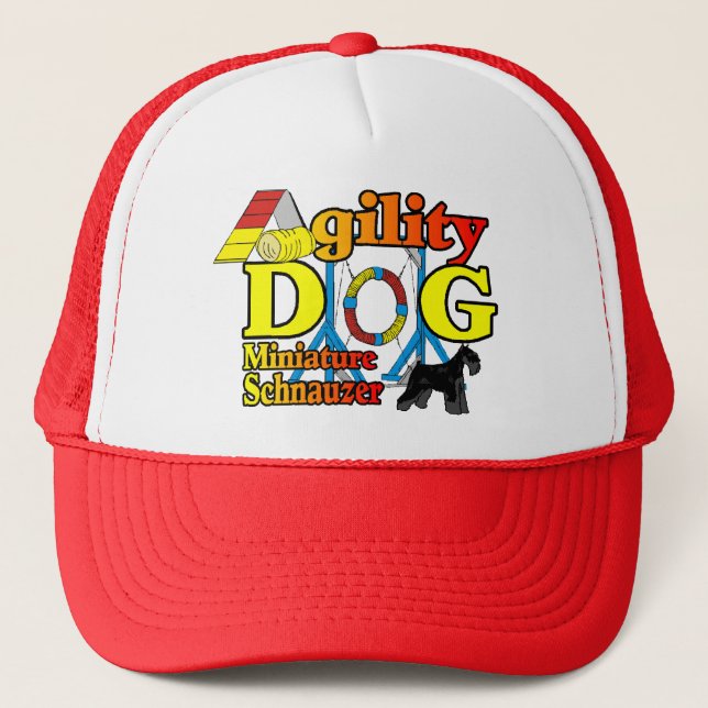Boné Miniatura_Schnauzer_Agilidade (Frente)