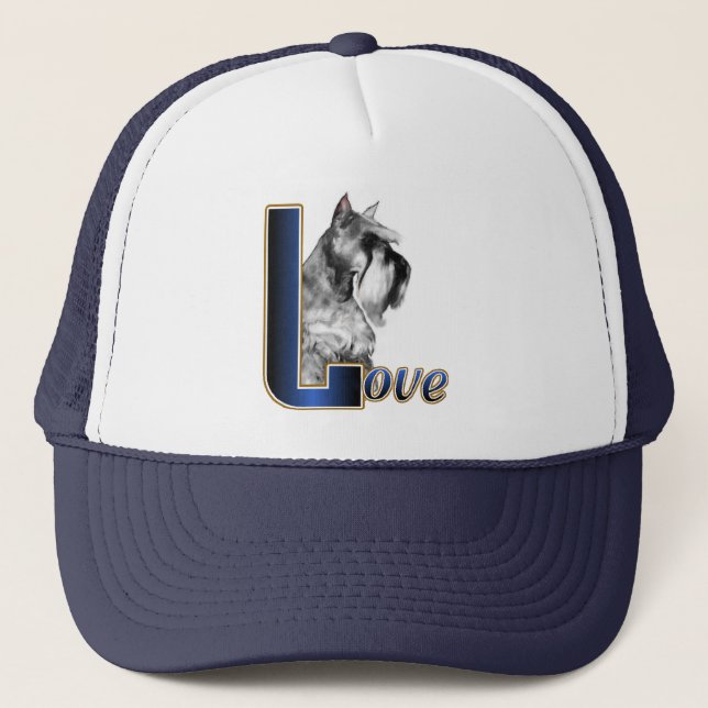 Boné Miniatura Schnauzer LOVE (Frente)