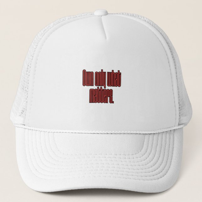 Boné Minimalist Motivational Quote Baseball Cap — Moder (Frente)