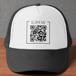Boné Minimalista Código QR Scan Me Negócios